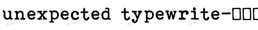 unexpected typewrite字体转换